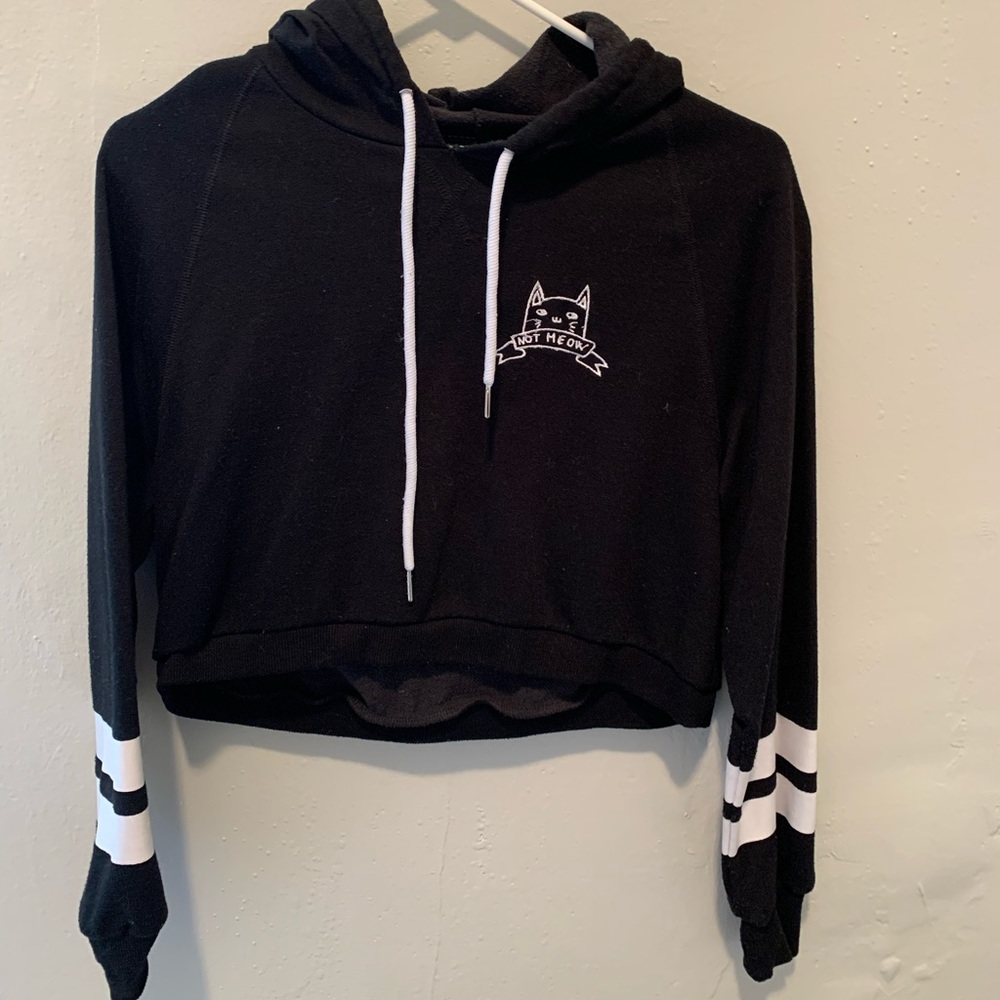 Cropped Kitten Sweatshirt